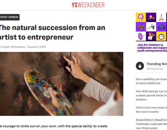 The natural succession from an artist to entrepreneur